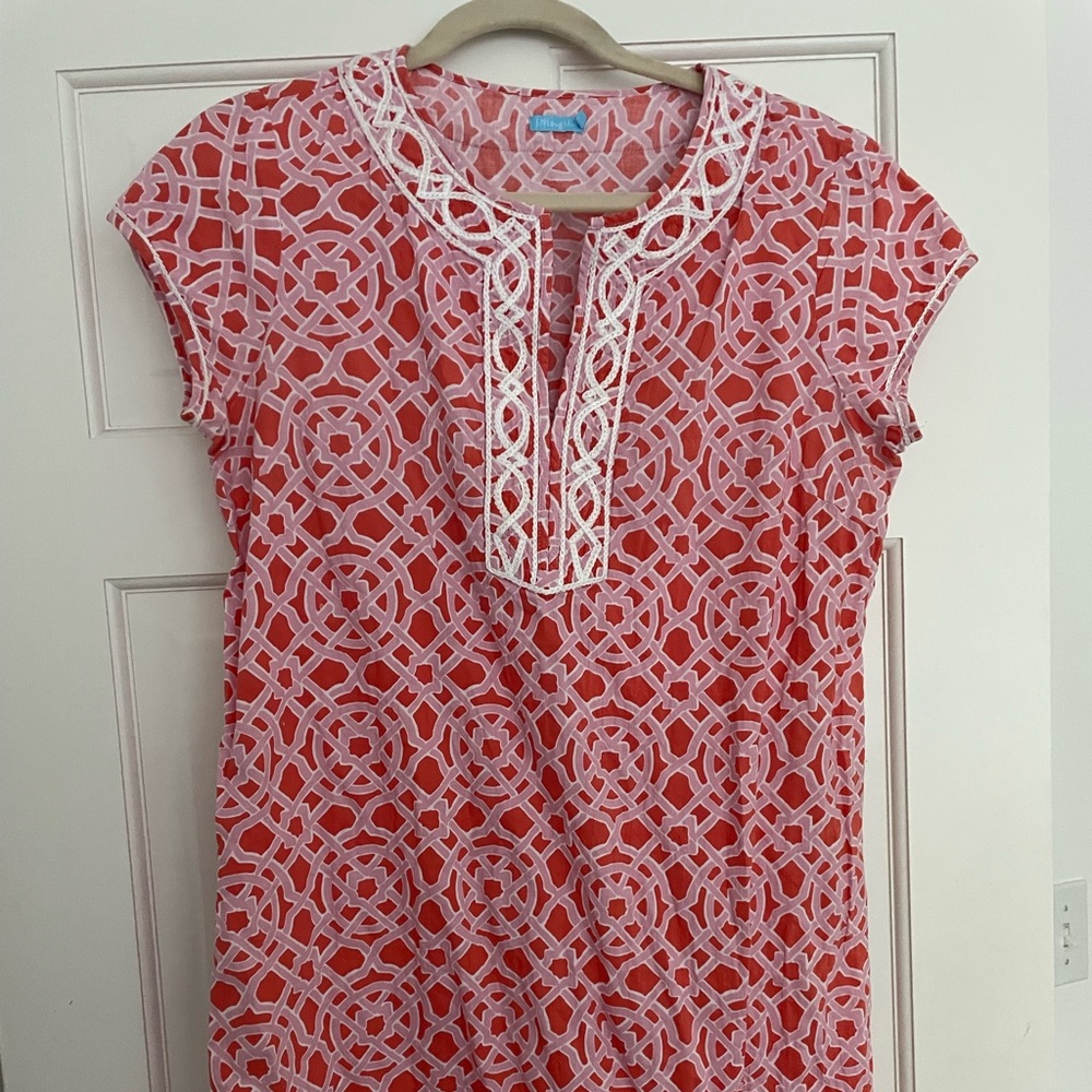 J.McLaughlin tunic dress with embroidery detail
